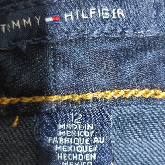 Tommy Hilfiger jeans women's size 12 indigo blue colour boot cut western denim - Picture 6 of 12